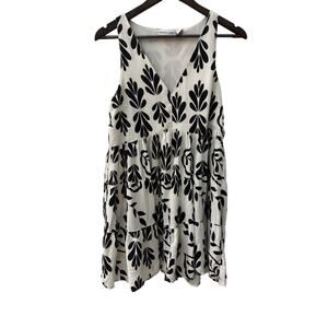 Sincerely Jules Dress White with Black Accents L